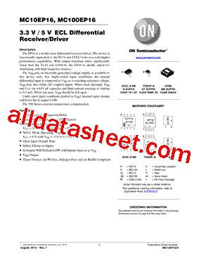MC10EP16DTR2G型号图片