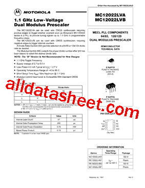MC12022LVBD型号图片