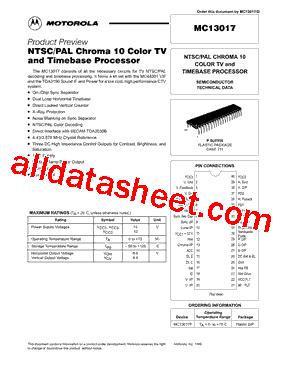 MC13017P型号图片
