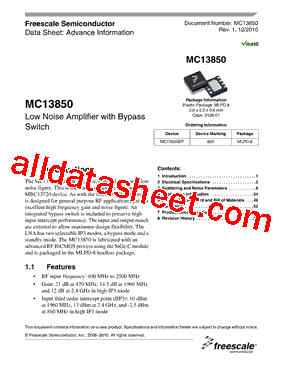 MC13850-900EVK型号图片