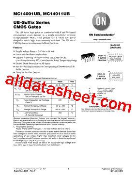 MC14001UBCPG型号图片