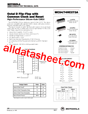 MC54-74HC273A型号图片