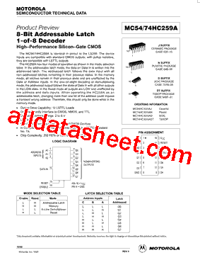 MC5474HC259A型号图片