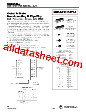 MC54HC374A型号图片
