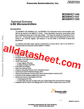 MC68HC11A1VFN型号图片