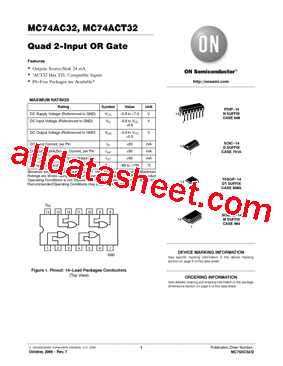 MC74ACT32DR2G型号图片