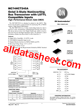 MC74HCT245ADTG型号图片