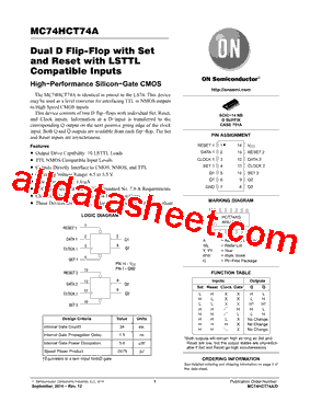 MC74HCT74ADR2G型号图片