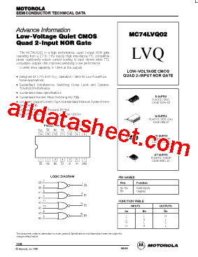 MC74LVQ02SD型号图片