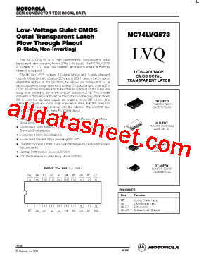 MC74LVQ573型号图片