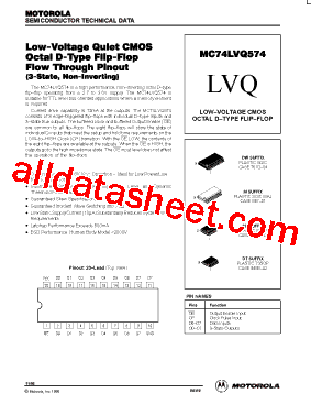 MC74LVQ574型号图片