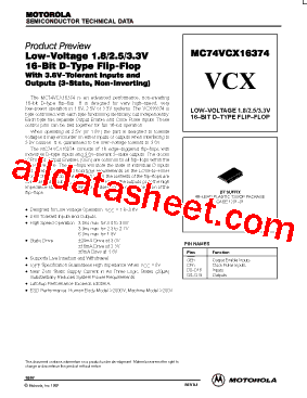 MC74VCX16374DT型号图片
