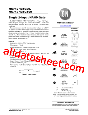 MC74VHC1G00MU3TCG型号图片
