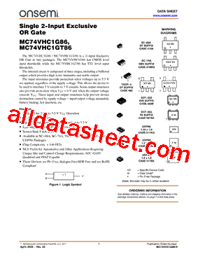 MC74VHC1G86DFT2G-L22038型号图片