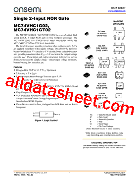 MC74VHC1GT02XV5T2G型号图片