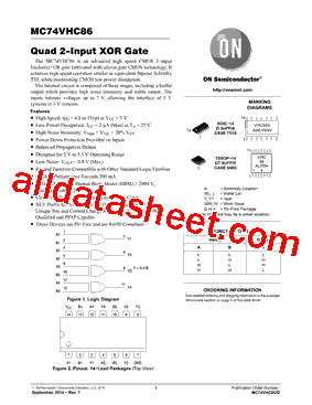 MC74VHC86DTR2G型号图片