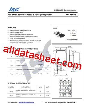 MC7805ECDTX型号图片