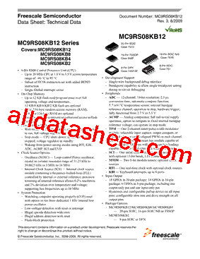 MC9RS08KB12CDC型号图片