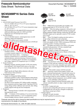 MC9S08MP12E2MWL型号图片
