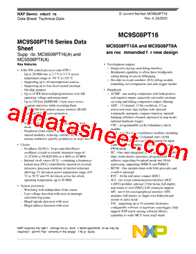 MC9S08PT16VTG型号图片