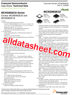 MC9S08QE32CWL型号图片