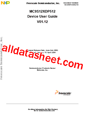 MC9S12XDP512MFV型号图片