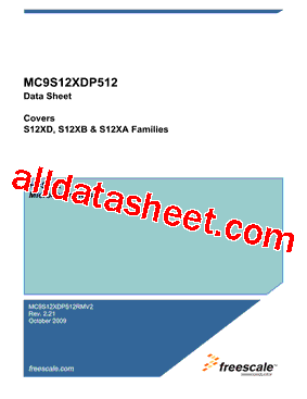 MC9S12XDT512CAA型号图片