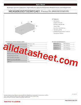 MCASJ063SD7333KFCA01型号图片