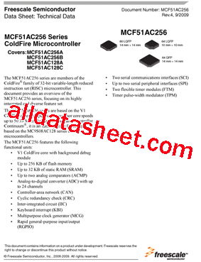 MCF51AC128CCLKE型号图片