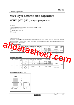 MCH032A0R5CK型号图片