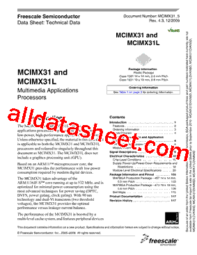 MCIMX31LCVKN5D型号图片