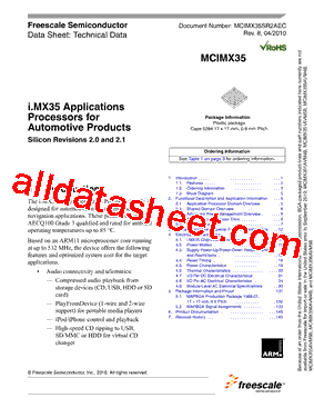 MCIMX351AVM4B型号图片