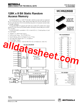 MCM6226BBXJ15型号图片