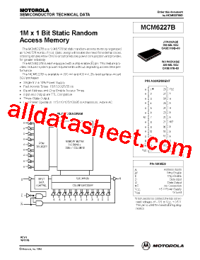 MCM6227BWJ15R2型号图片