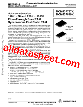 MCM63F737KTQ8.5型号图片