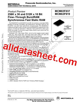 MCM63F919ZP8.5型号图片