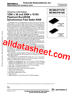 MCM63P737KZP133R型号图片