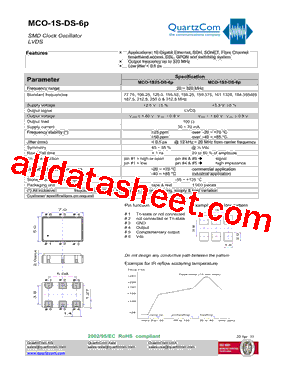MCO-1S-DS-6P型号图片
