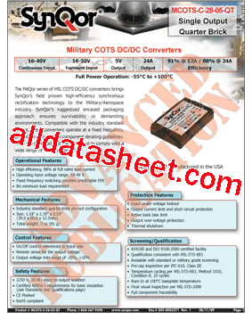 MCOTS-C-28-05-QT型号图片