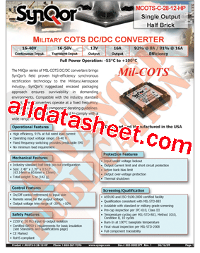 MCOTS-C-28-12-HP-N-S型号图片