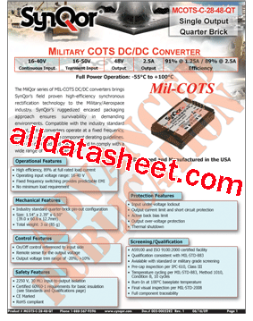 MCOTS-C-28-48-QT型号图片