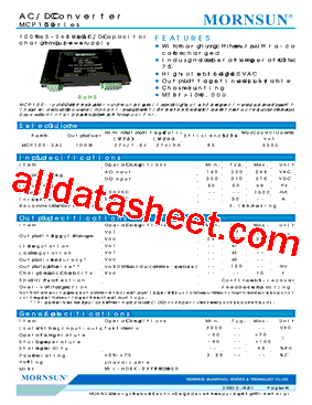 MCP100-2A27D27型号图片