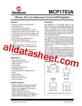 MCP1703AT-2502E/XX型号图片