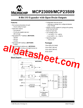 MCP23009T-E/SO型号图片