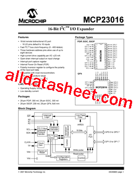 MCP23016-I/ML型号图片