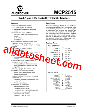 MCP2515-ESO型号图片