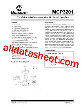 MCP3201T-CI/SN型号图片