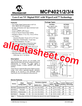 MCP4023T-502E/SN型号图片