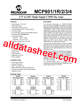 MCP601T-IOT型号图片