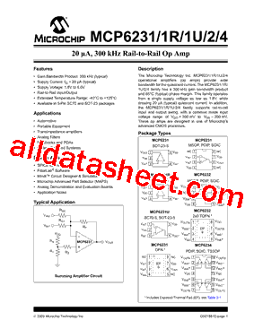 MCP6231T-E/MS型号图片